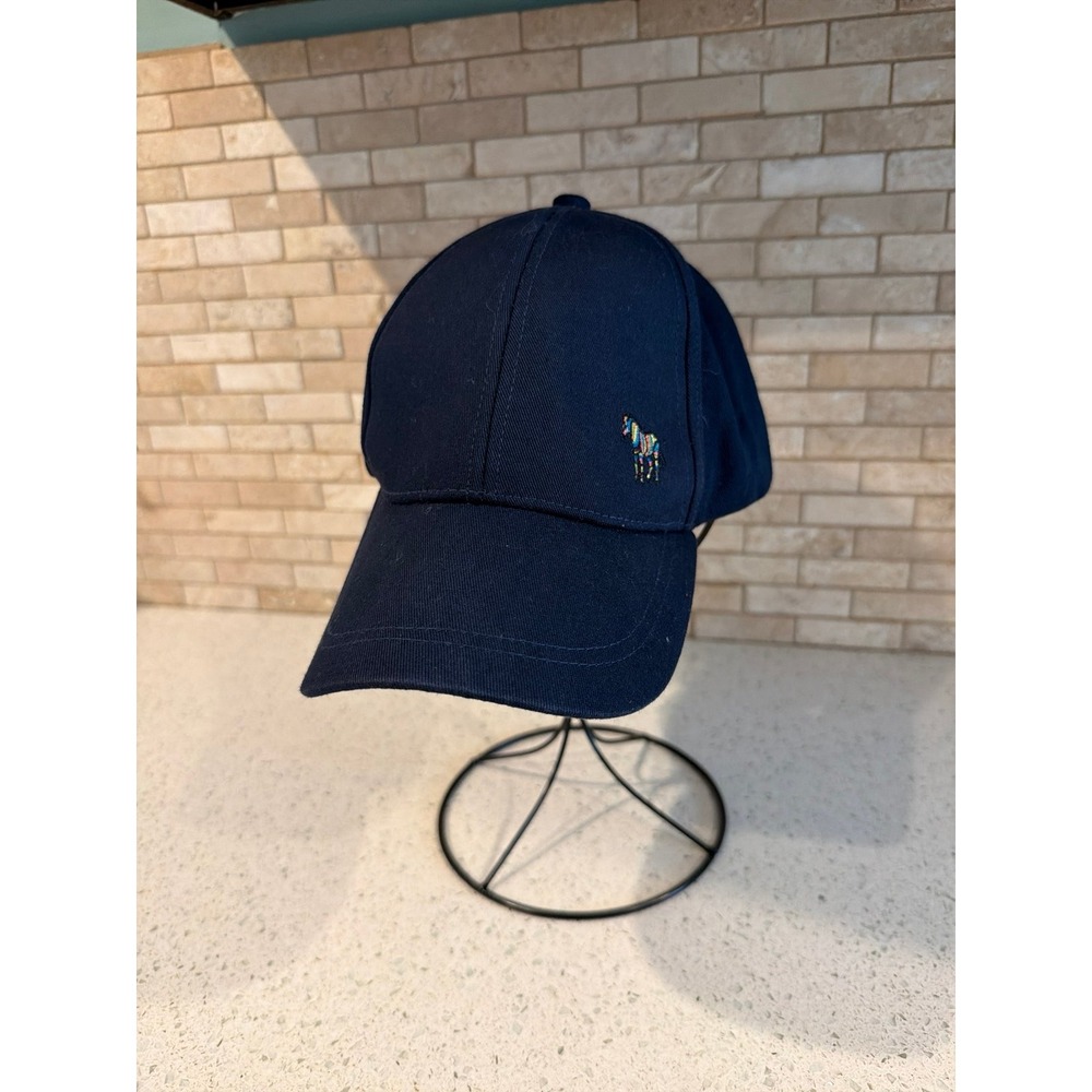 Paul Smith Zebra Logo Navy Blue Baseball Hat Adjustable Designer Cap Adult OSFA